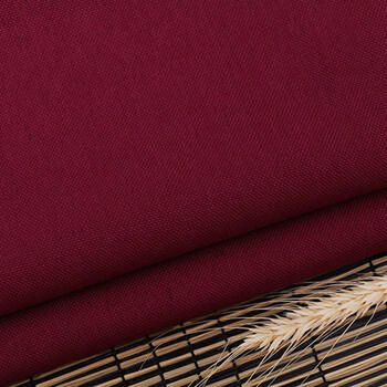 工程软包硬包加厚纯色吸音布麻布亚麻棉麻背景墙面装饰布料15号深红色