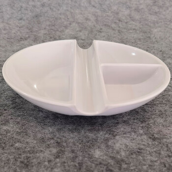 芬尚 多功能仿瓷调色盘调墨碟 国画水粉水彩调色用 学生毛笔书法文房用品可搁笔调浓淡墨