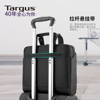 TARGUS泰格斯单肩电脑包15.6英寸商务轻便公文包手提包单斜挎包 黑 515