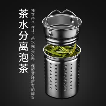 BEMEGA英国双层玻璃杯加厚耐热防爆耐高温大容量水杯子男女士防摔泡茶杯