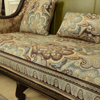 欧式沙发垫高档奢华欧式沙发垫美式复古轻四季通用布艺防滑定制坐垫套