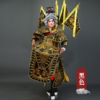演出戏服 京剧戏曲服装男武生大靠戏剧服靠武将靠旗将军定军山霸王戏装黑色男靠 靠兜 靠板 靠杆 图片价格品牌报价 京东