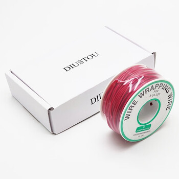 丢石头 24/30# 单芯OK线飞线PCB跳线电路板连接线 镀锡铜芯连接线 红色 24AWG