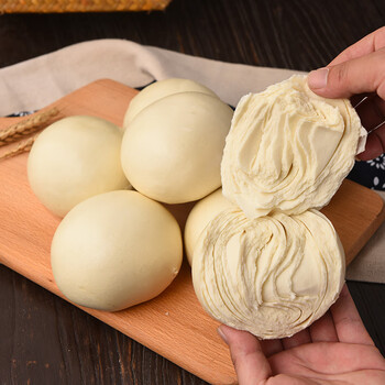 山东老面千层馒头纯手工制作早餐北方面食不加糖包子农家戗面馍馍老面