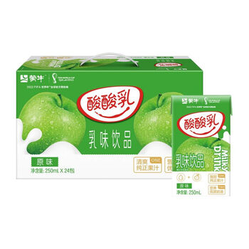 蒙牛 酸酸乳原味250ml×24 清爽果汁优酸乳营养均衡学生营养乳味