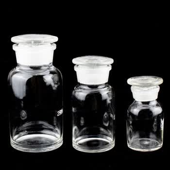 冰禹 BY-7009 广口瓶 玻璃大口试剂瓶 药棉酒精瓶 透明1000ml