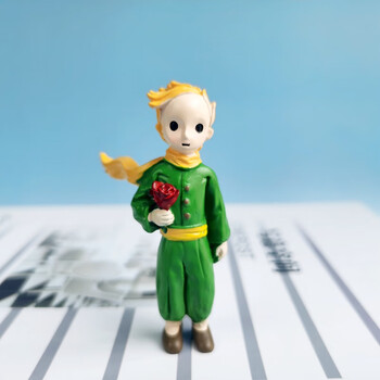 小王子树脂摆件手办公仔模型生日蛋糕装饰微景观摆拍摄系礼物 小王子