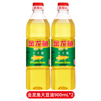 金龙鱼精选大豆油900ml家用食用油色拉油豆油小瓶宿舍露营用团购旧