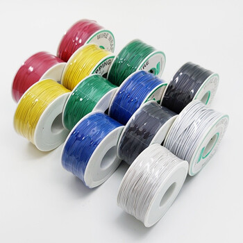 丢石头 24/30# 单芯OK线飞线PCB跳线电路板连接线 镀锡铜芯连接线 红色 24AWG