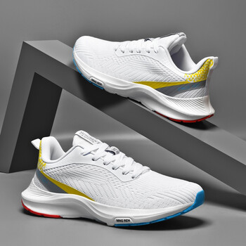 双星男鞋2022春夏季新款飞织网面轻便透气运动鞋时尚跑步鞋学生休闲鞋