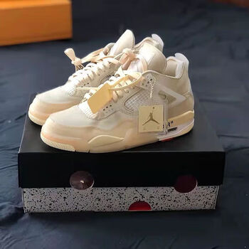 duckkids【官网】aj4恐惧奥利奥气垫篮球鞋街头复古缓震运动鞋轻便