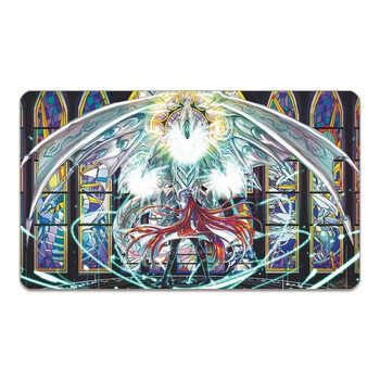 游戏王卡垫青眼白龙海马单人决斗盘tcg对战牌垫锁边桌垫diy双人对战