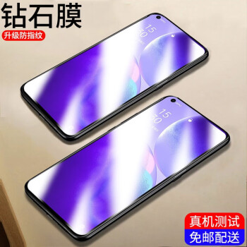 2片裝眾得利opporeno5k鋼化膜全透明手機reno5pro防窺保護貼膜reno5k