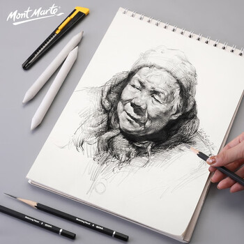 蒙玛特(Mont Marte)素描铅笔10支 素描套装素描笔2h-8b画画炭笔绘画笔速写笔 美术画笔学生画画笔全套MPN0111 速写 马克笔绘画