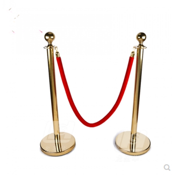 伸缩带排队围栏栏杆不锈钢银行一米线护栏杆警戒警示柱 红色 礼宾线