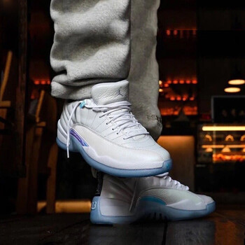 nike耐克男鞋airjordan12lowaj12白蓝低帮复活节彩蛋篮球鞋db0733190