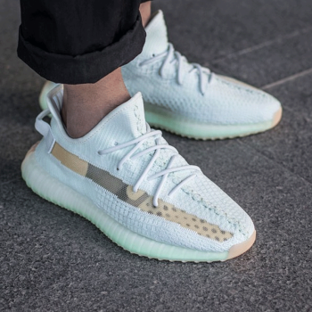 adidas阿迪達斯男鞋女鞋yeezy 350 v2 boost純白配色侃爺椰子跑步鞋