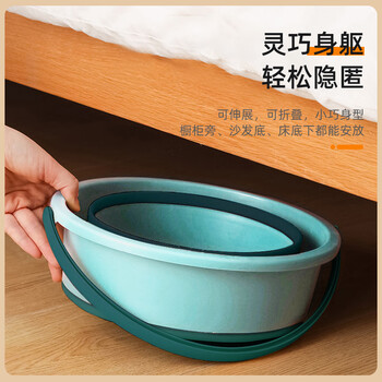 本迪车载户外储水桶17L单个折叠钓鱼桶旅行洗车家用便携泡脚桶大水桶