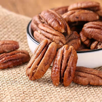 碧根果仁奶油味500g袋装长寿果美国核桃仁坚果零食干果散装60g碧根果