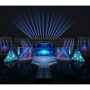 主播背景布3d直播间新款唱歌主播背景布3d直播间快手墙纸男舞台炫酷