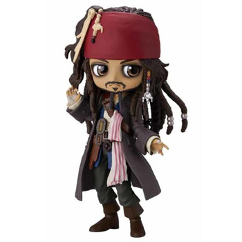 加勒比海盗手办qposket 杰克船长 威尔特纳 景品 a款浅色 未开封盒装