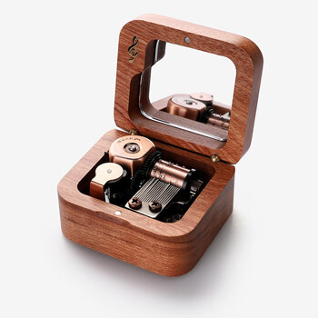 lots木质刻字八音盒音乐盒创意礼品diy女生定制实用生日礼物 升级款