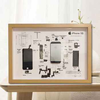 手机拆机装裱框iphone4s苹果手机拆解装裱相框零件分解立体框图纸展示收藏框a3 Iphone5 装裱图纸白色框 拆机工具 胶水 衬纸 图片价格品牌报价 京东