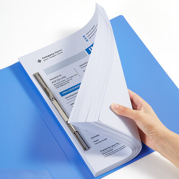 齐心(Comix) A4文件夹/资料夹/单弹簧夹 蓝色 办公文具A300 齐心(Comix) A4文件夹/资料夹/单弹簧夹 蓝色 办公文具A300