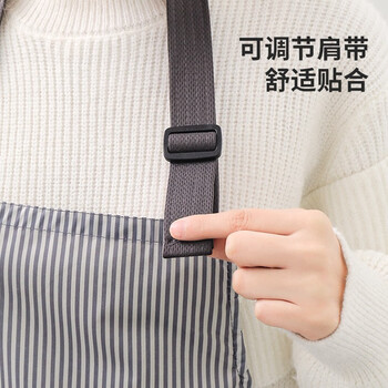 LYNN 加厚防水防油污围裙 可擦手男女通用厨房烘焙围裙