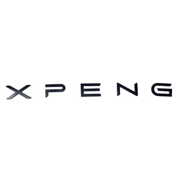 适用于小鹏汽车p7g3黑色车标四驱前后车标不锈钢装饰改装配件小鹏p7尾