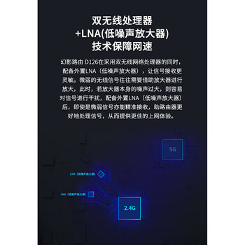 水星（MERCURY）家用千兆双频无线路由器 稳定穿墙智能5G双频wifi 支持IPv6 家用光纤宽带 D126