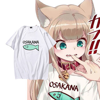 cos周边原老师kqna短袖t恤动漫二次元周边男 白色 s