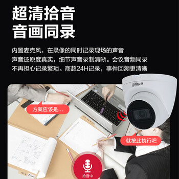 dahua大华800万星光半球摄像头POE网线供电区域入侵室内录音监控DH-IPC-HDW4843T-A-3.6mm dahua大华800万星光半球摄像头POE网线供电区域入侵室内录音监控DH-IPC-HDW4843T-A-3.6mm