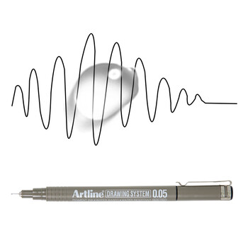 【开学必备】旗牌(Shachihata)Artline 超细勾线笔 防水绘图笔 漫画/设计/动漫专用 0.05mm 黑色 EK-2305 【开学必备】旗牌(Shachihata)Artline 超细勾线笔 防水绘图笔 漫画/设计/动漫专用 0.05mm 黑色 EK-2305