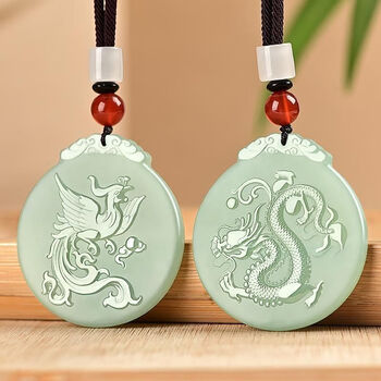 正品龙凤玉佩图片- 京东