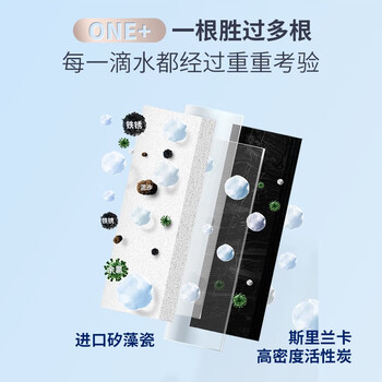 易开得净水器 C1 矽藻瓷复合滤芯 滤芯可清洗 一根可用3-5年