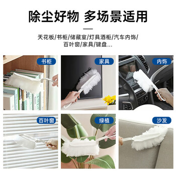 柯瑞柯林除尘掸缝隙清洁灰尘静电除尘扫灰掸子(10掸头+1白色短柄) DS13W 柯瑞柯林除尘掸缝隙清洁灰尘静电除尘扫灰掸子(10掸头+1白色短柄) DS13W