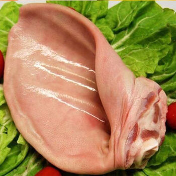 新鲜冷冻猪耳朵冰鲜冷冻生猪耳朵干净无毛猪耳朵凉拌腌制卤味食材2斤