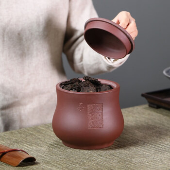 金镶玉 茶叶罐醒茶罐 家用大号原矿 手工宜兴紫砂 典藏茶叶罐 金镶玉 茶叶罐醒茶罐 家用大号原矿 手工宜兴紫砂 典藏茶叶罐