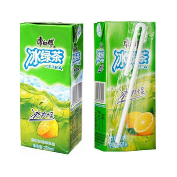 康师傅冰绿茶饮料250ml24盒纸盒装酸梅汤劲凉冰红茶柠檬茶整箱装劲凉
