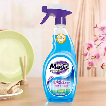 妙管家 玻璃亮光清洁剂(柠檬清香)500g/瓶 防雾透亮 不留印痕 妙管家 玻璃亮光清洁剂(柠檬清香)500g/瓶 防雾透亮 不留印痕