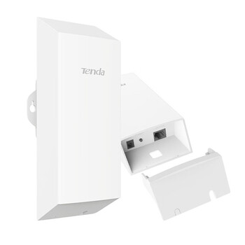 Tenda腾达O1-2.4G无线网桥套装电梯监控专用无线AP室外WiFi 500米点对点远距离传输CPE
