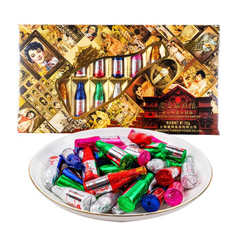 申浦老上海风情酒心巧克力102g礼盒装可可脂七夕节礼盒153g酒心巧克力