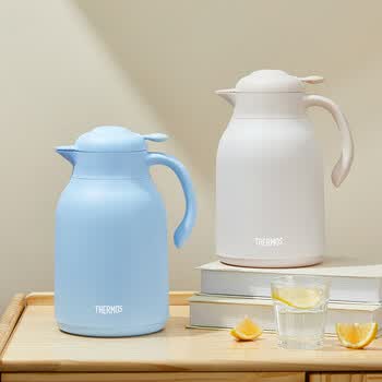 膳魔师（THERMOS）保温壶1480ml真空玻璃内胆暖水壶家用大容量热水瓶TEHA-1500G-RD