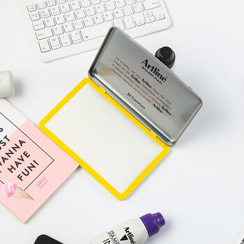 旗牌（Shachihata）Artline 办公财务会计速干快干水性印泥橡胶章通用印台 56*90mm 中号 黑色 EHJ-2