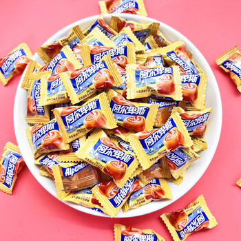 阿尔卑斯alpenliebe牛奶硬糖散装焦香原味硬质糖果结婚专用喜糖上海