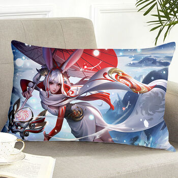 荣耀英雄抱枕睡觉床头靠枕鲁班李白王昭君貂蝉双面周边定制 公孙离-祈