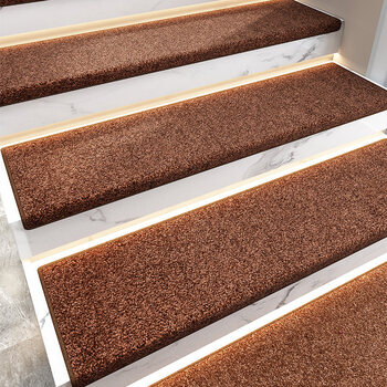 实木楼梯踏步防滑垫洁初纯色楼梯踏步垫复式实木脚垫免胶自粘防滑家用