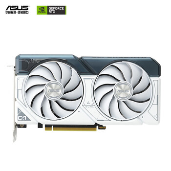 华硕（ASUS）【装机必备】白色 DUAL GeForce RTX 4060 O8G WHITE 电竞游戏显卡