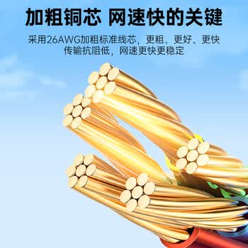 优籁特（ULT-unite）超五类网线CAT5e类高速千兆网络连接线工程家用装修办公监控电脑宽带连接跳线成品网线2米